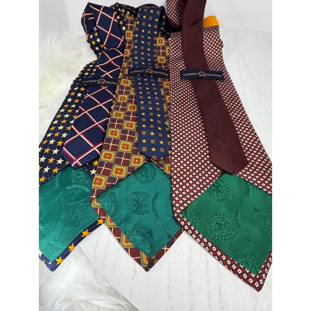 Tommy Hilfiger Mens Tie Lot Silk Blend Neckties Multiple Patterns - Picture 5 of 16